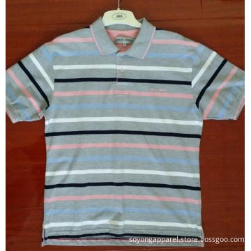 Yarn Dyed Short Sleeve Embroidery  Polo Shirts